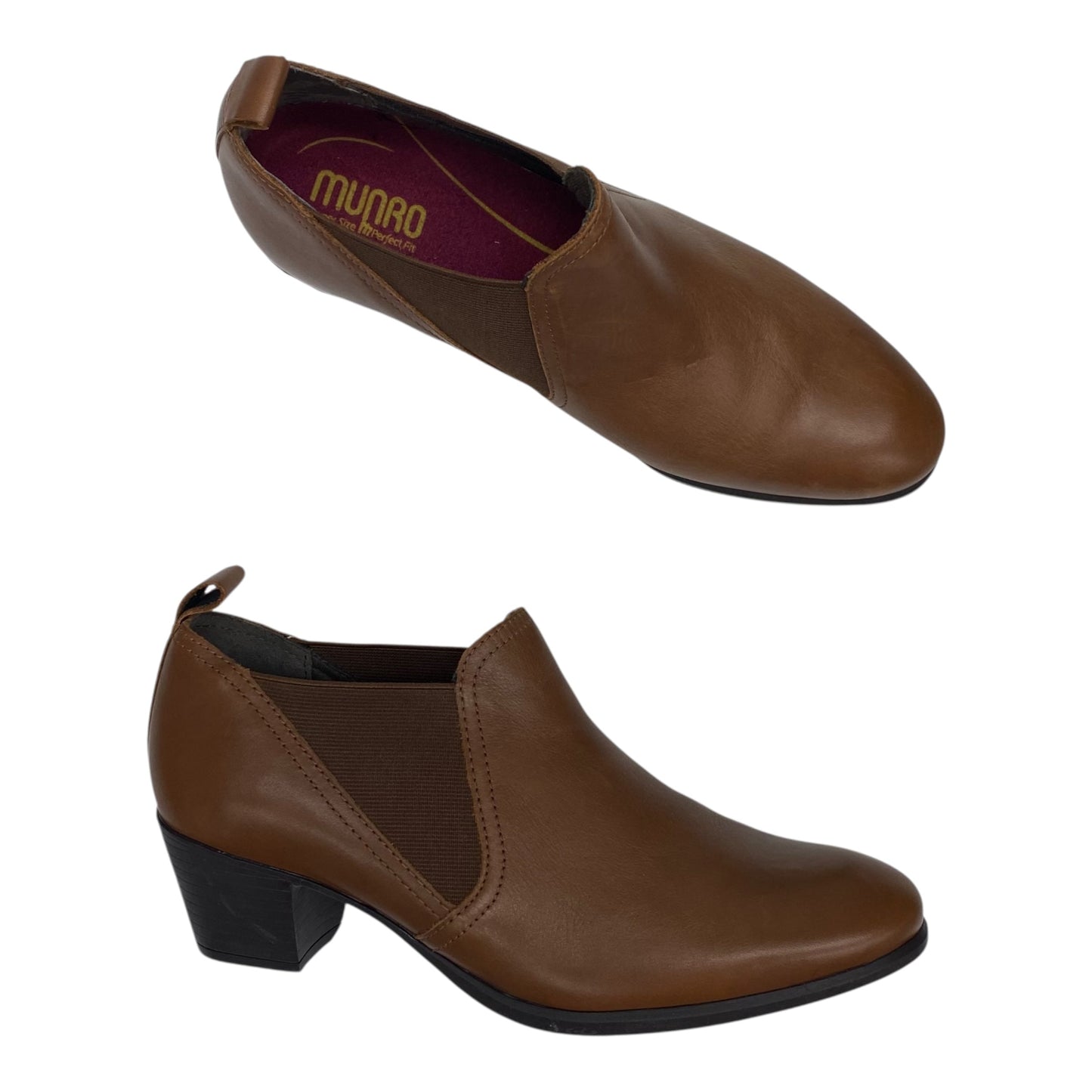 Boots Leather By Ecco In Brown, Size:9