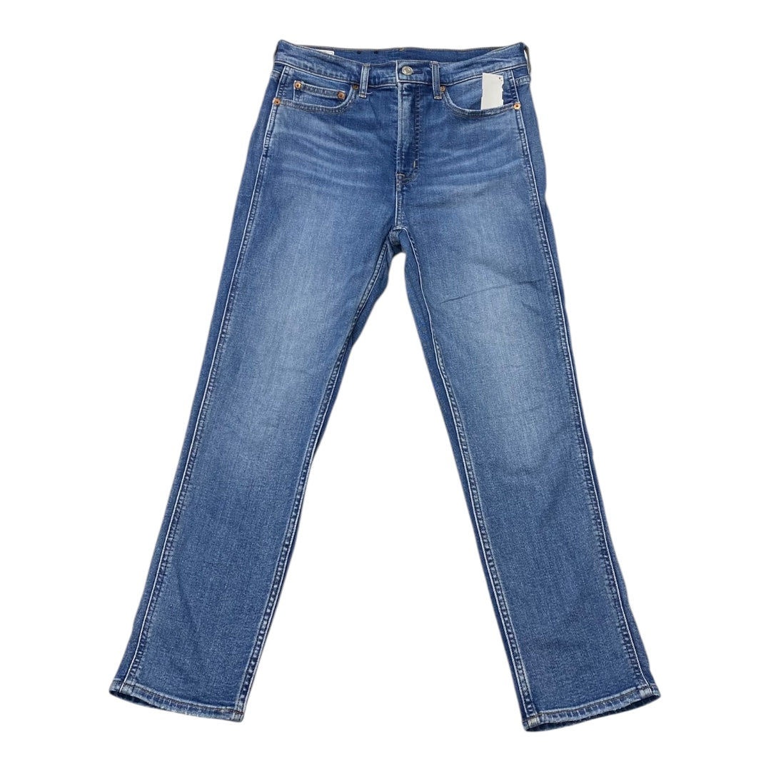 Jeans Straight By Gap In Blue Denim, Size:8