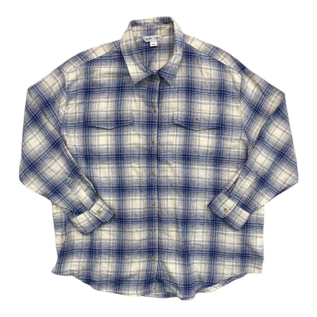 Top Ls By Old Navy In Blue & White, Size:Xl