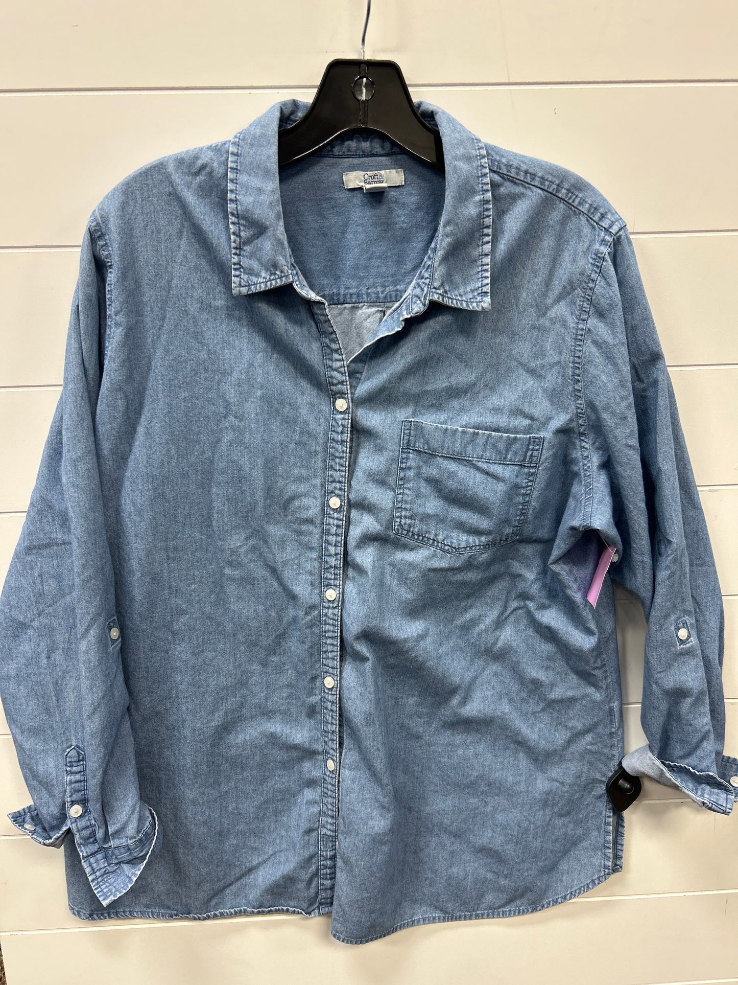 Top Ls By Croft And Barrow In Blue, Size:Xl