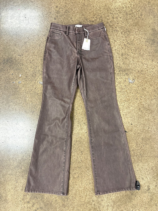 Pants Wide Leg By Good American In Brown, Size:8