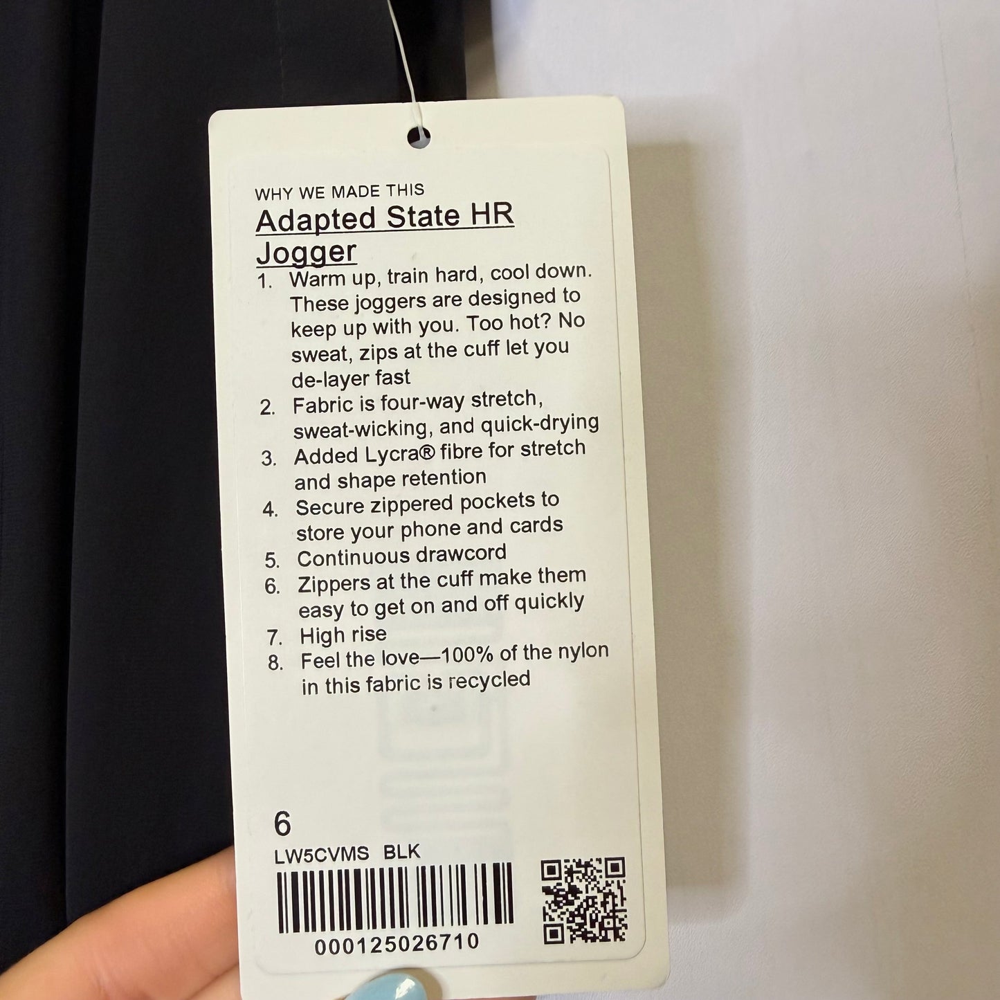 Athletic Pants By Lululemon In Black, Size: 6