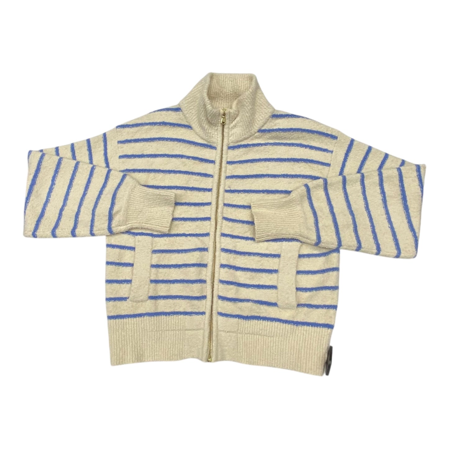 Sweater Cardigan By J. Crew In Striped Pattern, Size:S