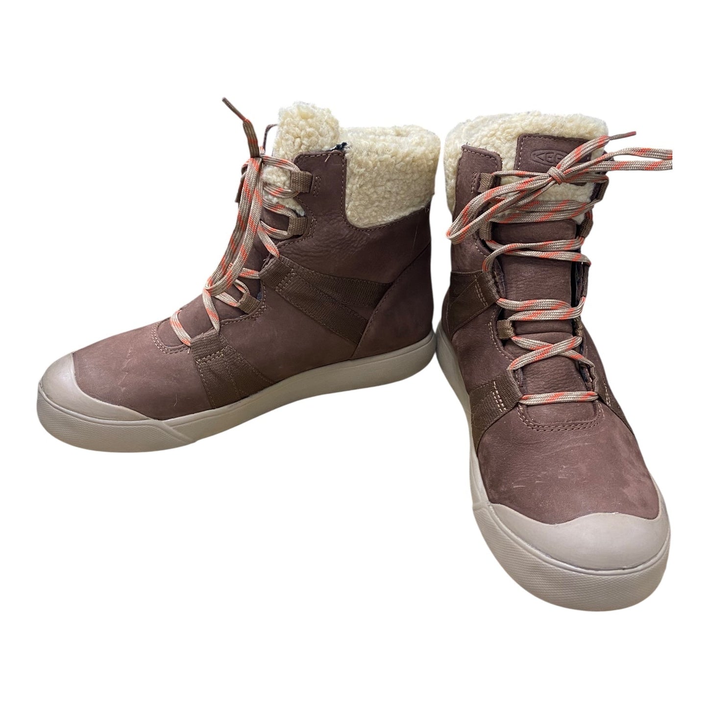 Boots Ankle Flats By Keen In Brown, Size:7