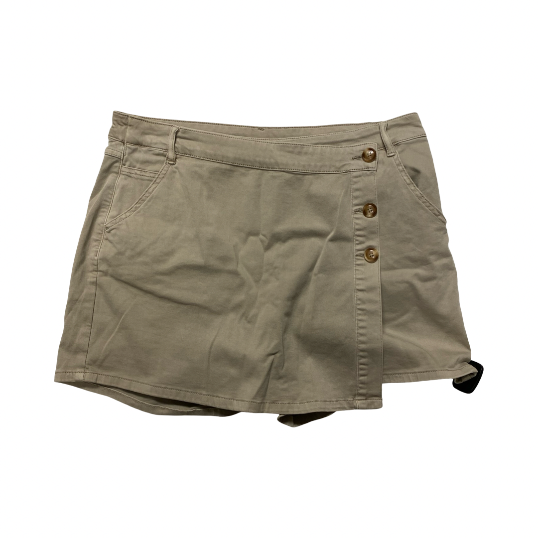 Skirt Mini & Short By Tribal In Beige, Size:14