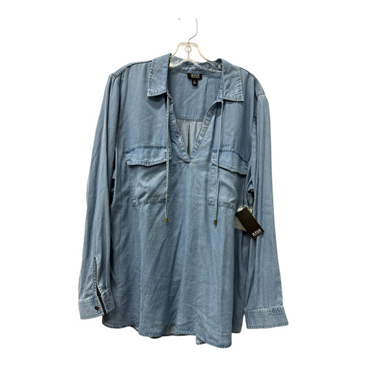 Top Ls By Ana In Blue, Size:Xl