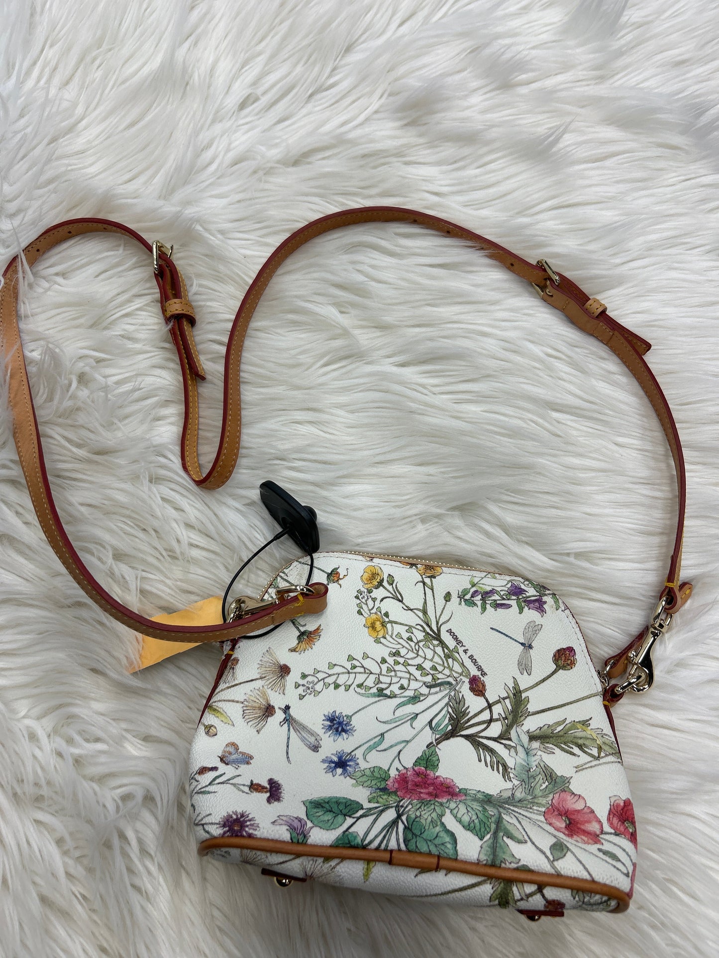Handbag Designer By Dooney And Bourke In Floral Print, Size:Small