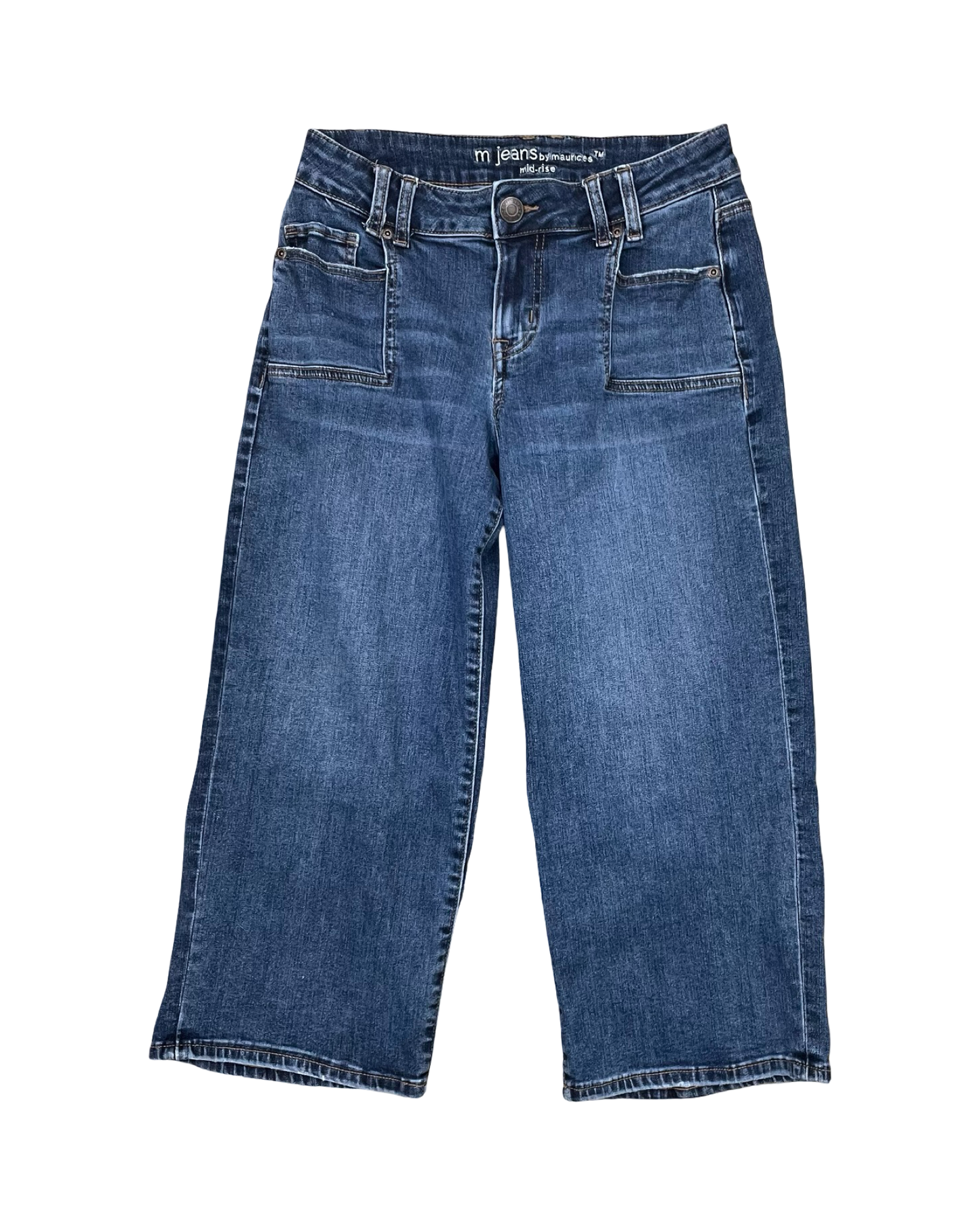 Jeans Cropped By Maurices In Blue Denim, Size:6