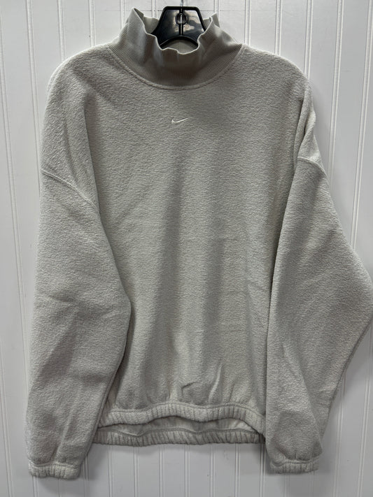 Athletic Sweatshirt Collar By Nike Apparel In Grey, Size:L