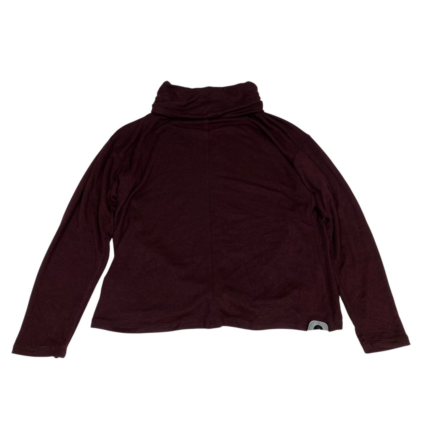 Top Ls By Jennifer Lopez In Maroon, Size:L