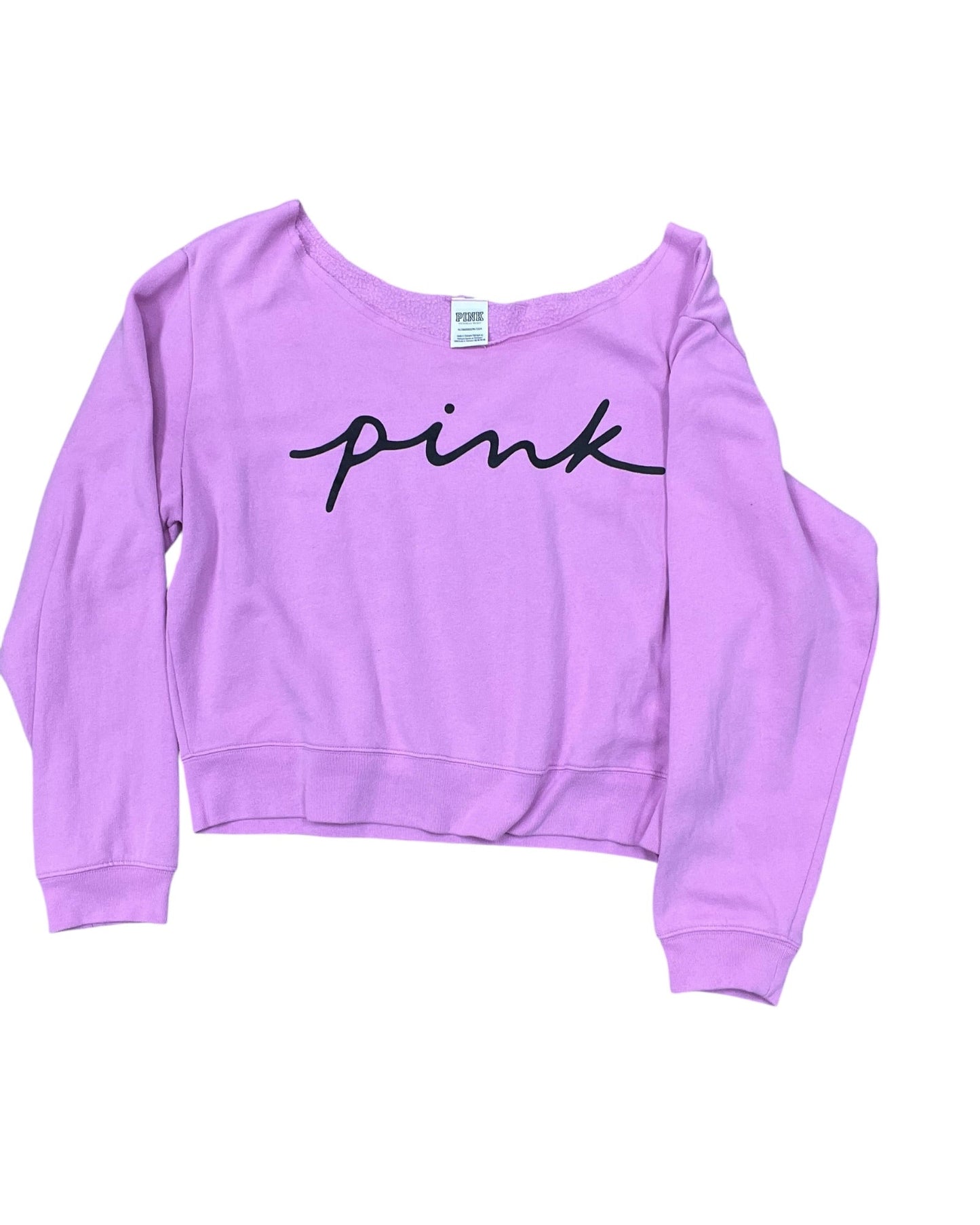 Sweatshirt Crewneck By Pink In Pink, Size:Xl