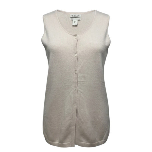 Sweater Vest Cardigan Cashmere By Rachel Zoe In Pink, Size: S