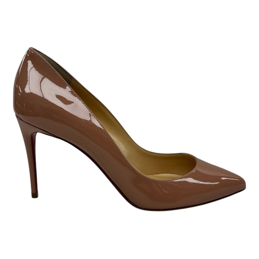 Shoes Luxury Designer By Christian Louboutin In Tan, Size:6.5