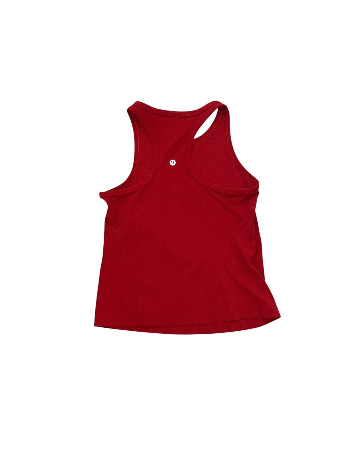 Athletic Tank Top By Lululemon In Red, Size:S
