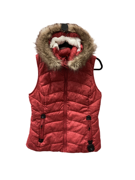 Vest Puffer & Quilted By Green Tea In Red, Size:S