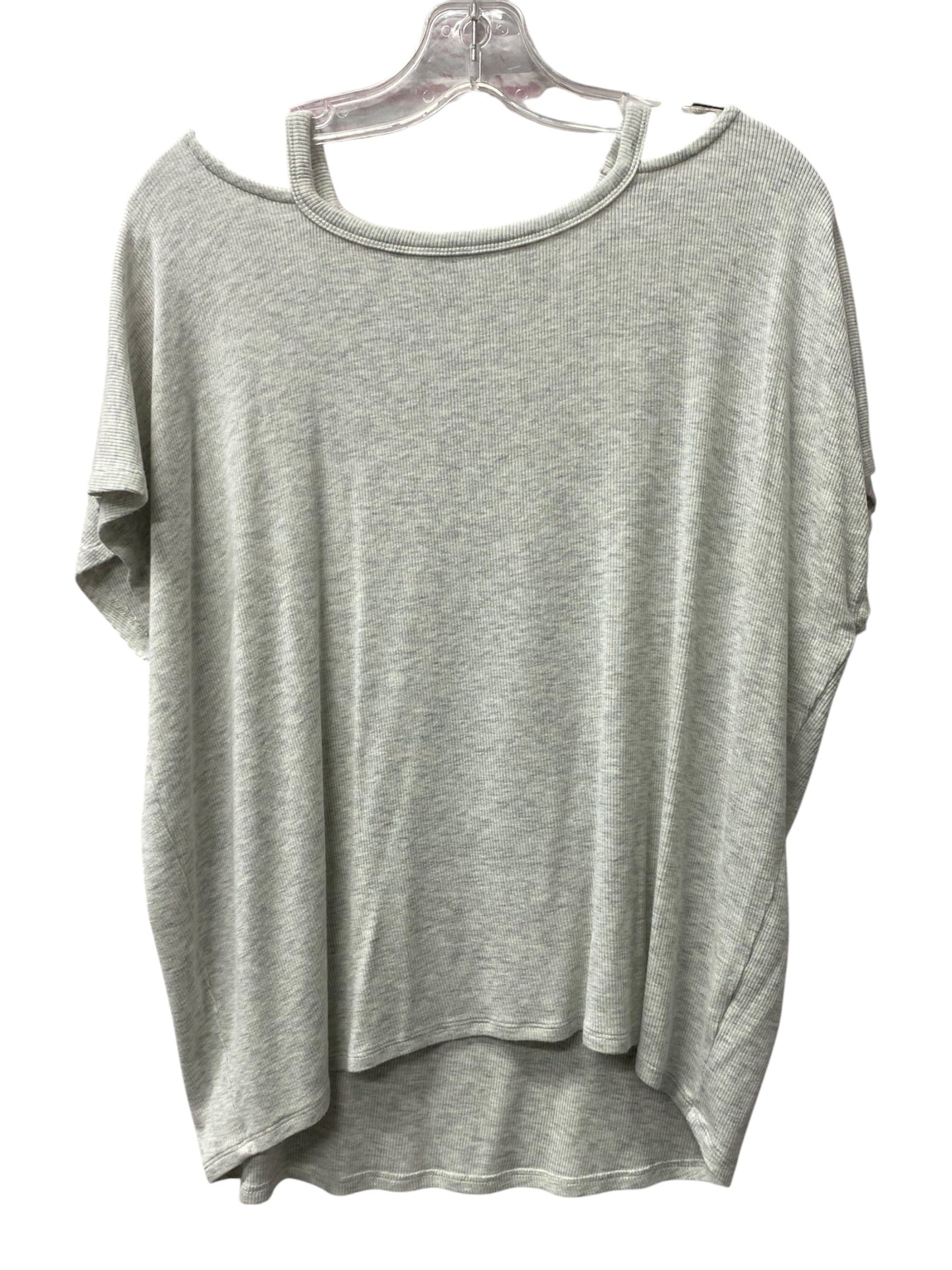Athletic Top Ss By Athleta In Grey, Size:S