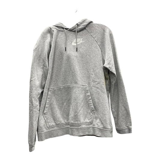 Athletic Sweatshirt Hoodie By Nike Apparel In Grey, Size:Xl