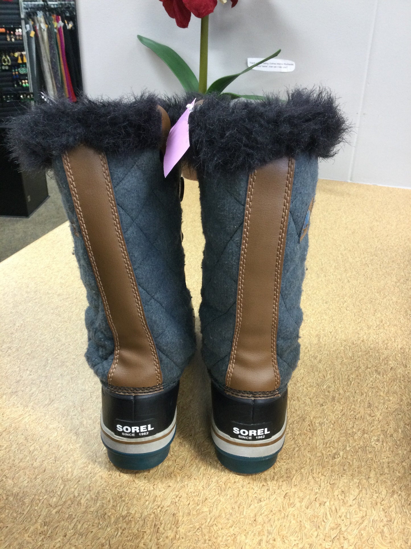 Boots Snow By Sorel In Grey, Size:8.5