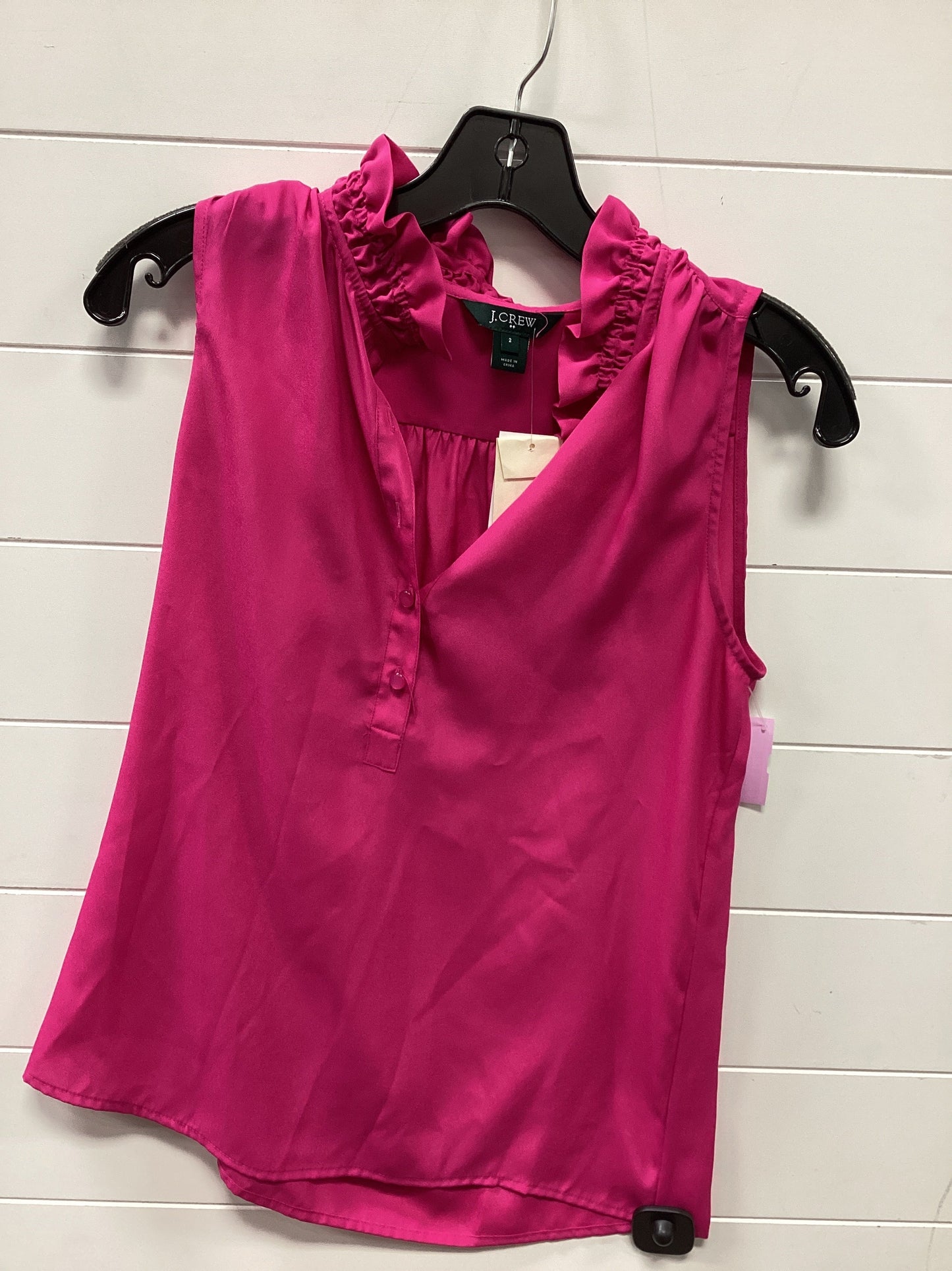 Top Sleeveless By J. Crew In Pink, Size:Xs