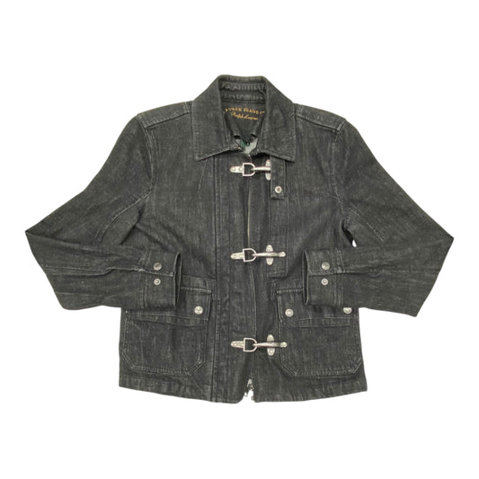 Jacket Denim By Lauren By Ralph Lauren In Grey Denim, Size:S
