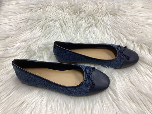 Shoes Flats By J. Crew In Navy, Size:8