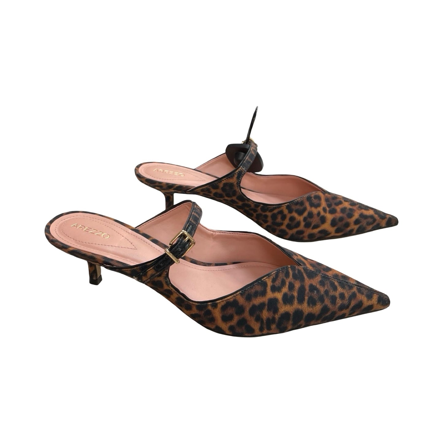 Shoes Heels Kitten By Cmc In Animal Print, Size:10