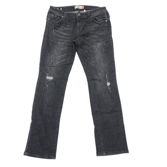 Jeans Straight By Cabi In Black Denim, Size:8