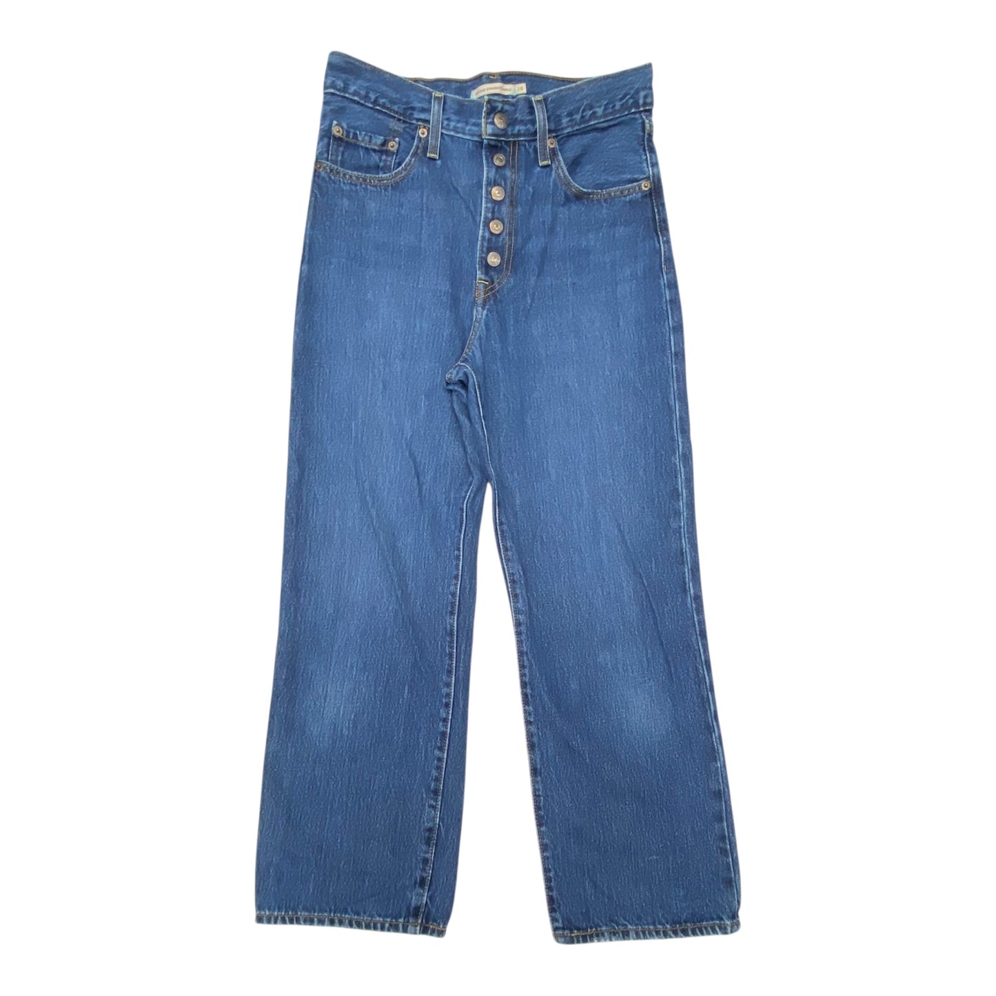 Jeans Straight By Levis In Blue, Size:8