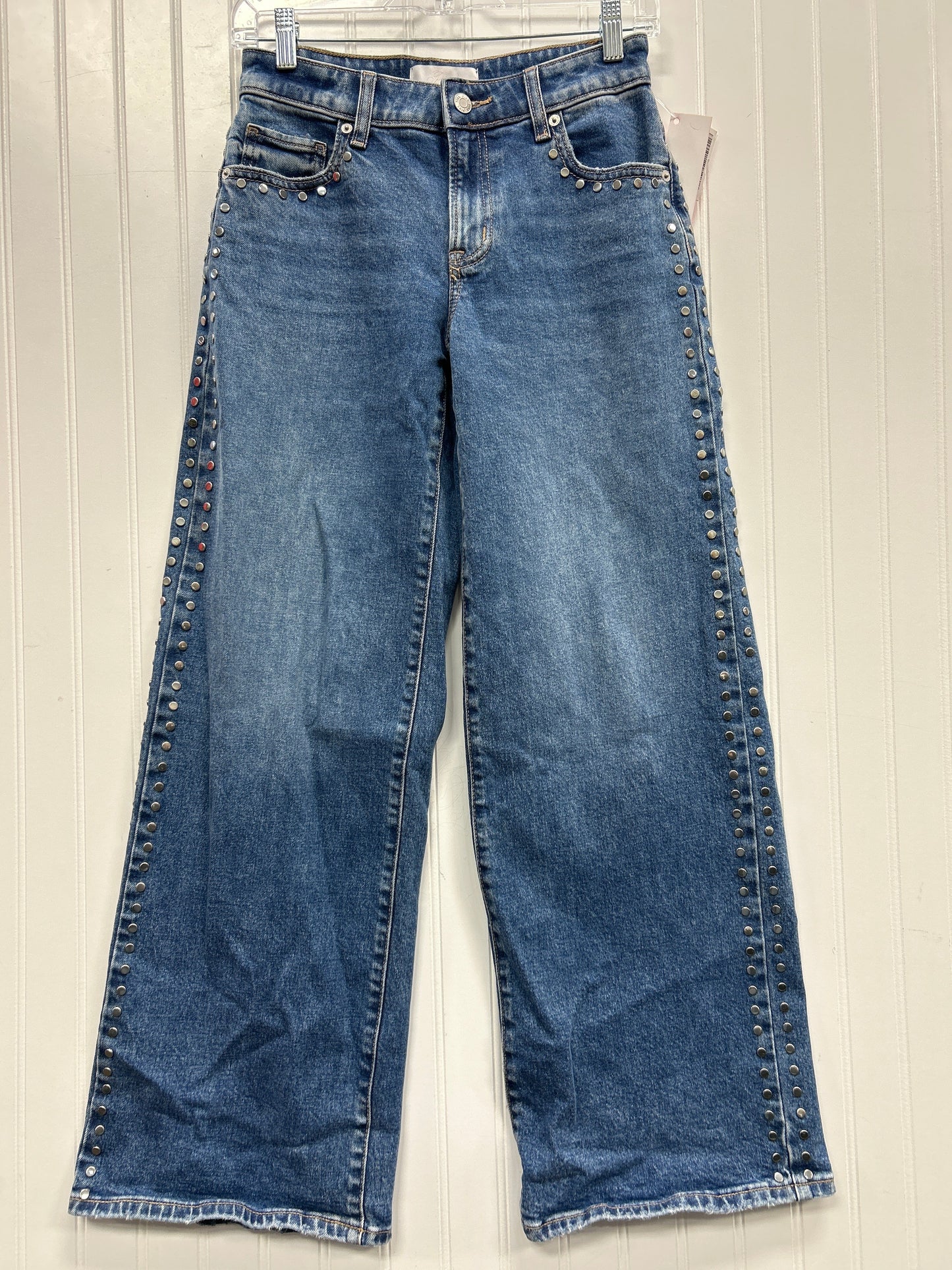Jeans Wide Leg By Pink In Blue Denim, Size:0