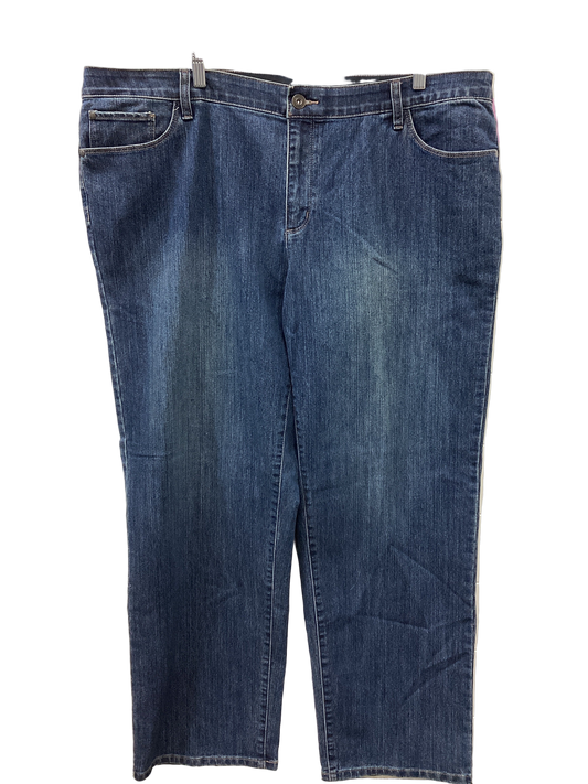 Jeans Boot Cut By Cj Banks In Blue Denim, Size:22
