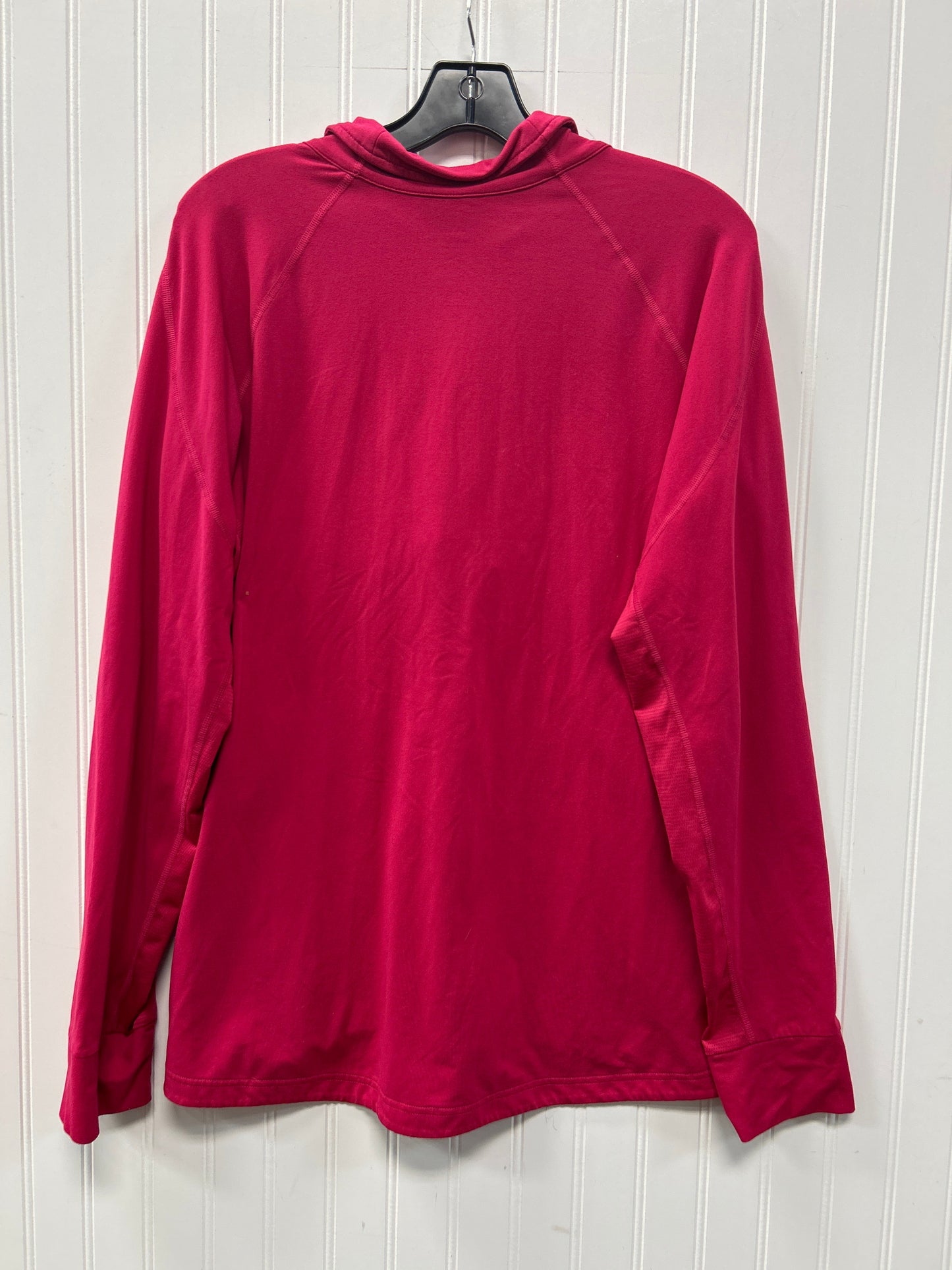 Athletic Top Ls Collar By Adidas In Pink, Size:Xl
