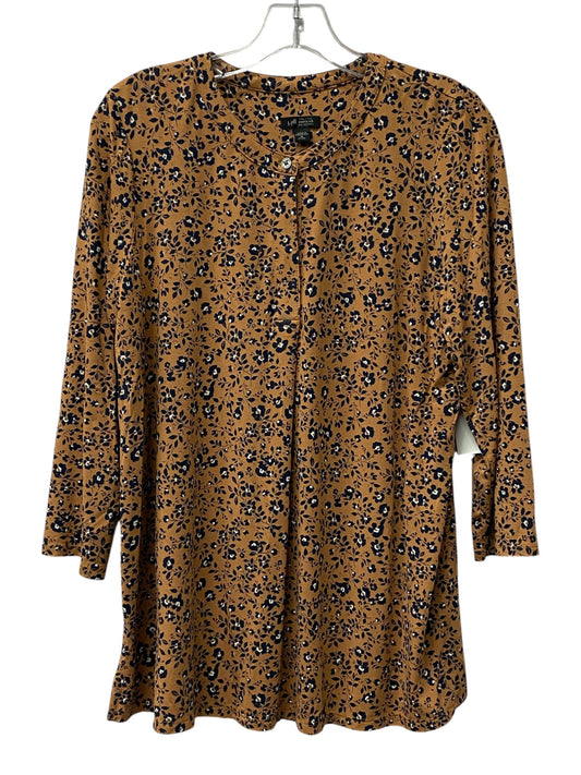 Top Ls By J. Jill In Brown, Size:Mp