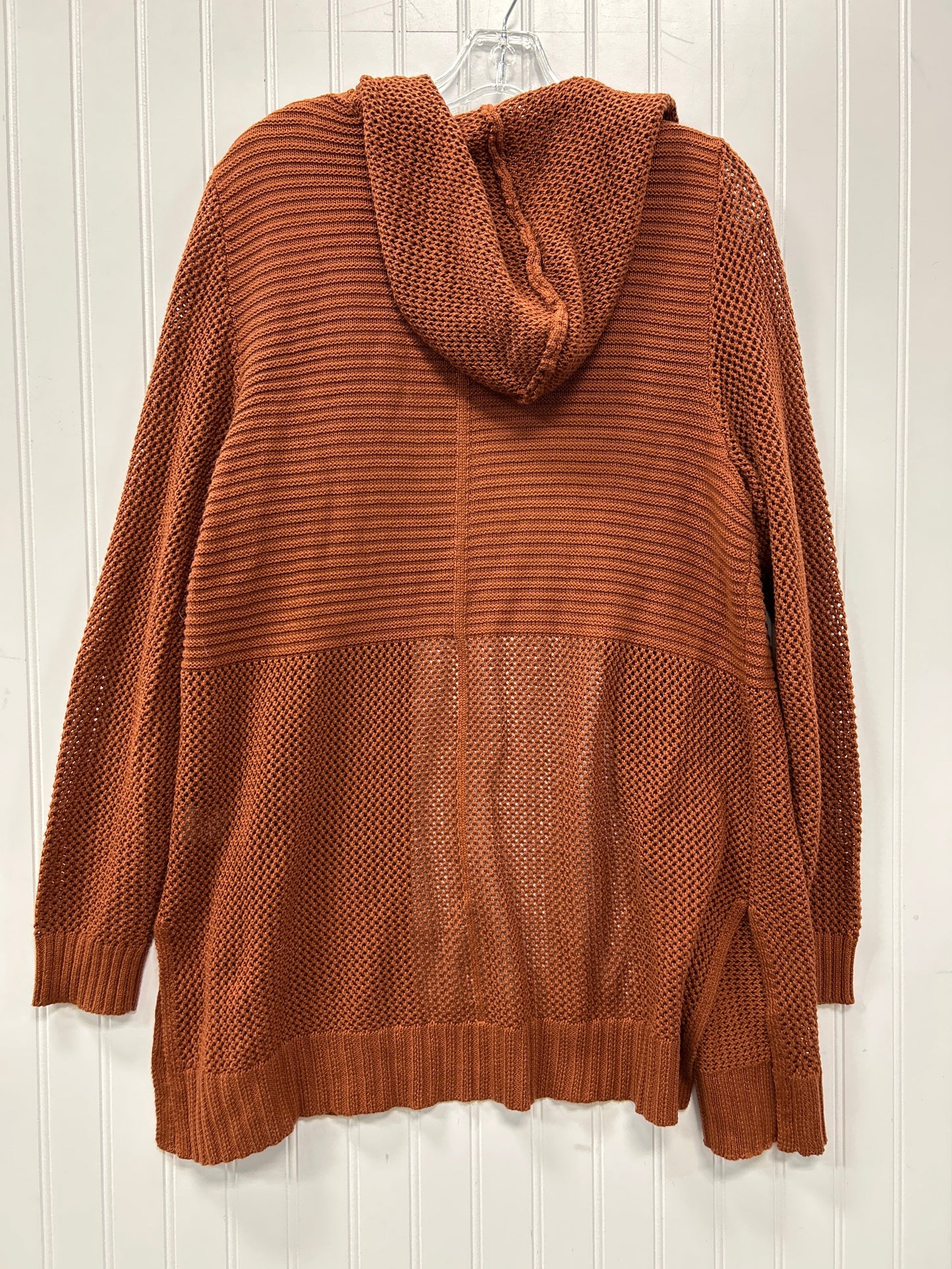 Sweater Cardigan By Marled In Orange, Size:1X