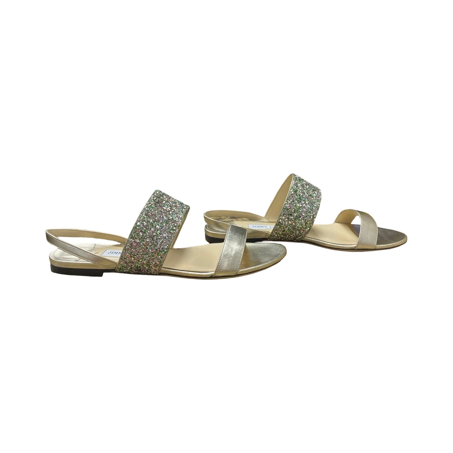 Sandals Luxury Designer By Jimmy Choo In Multi, Size:9