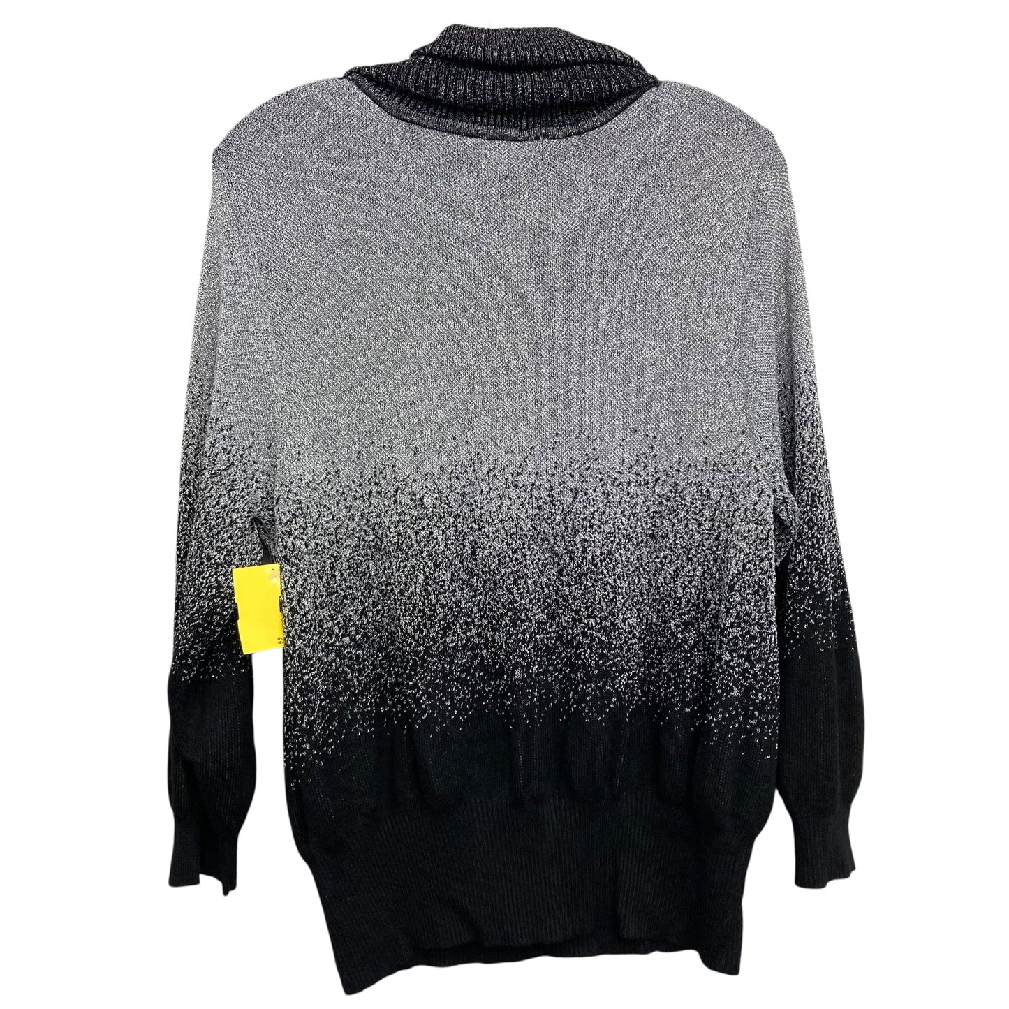 Sweater By Birch NY In Black & Silver, Size:2X