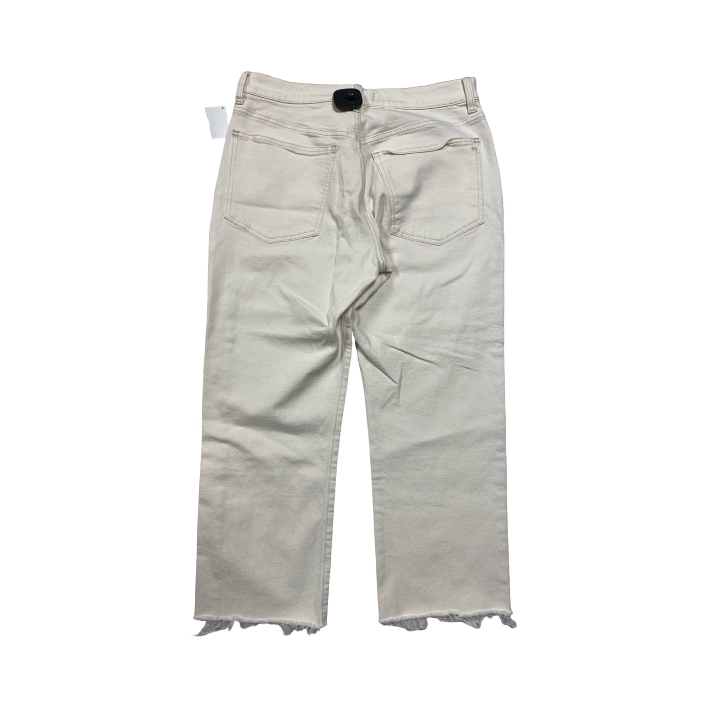 Jeans Wide Leg By Madewell In Cream, Size:10P