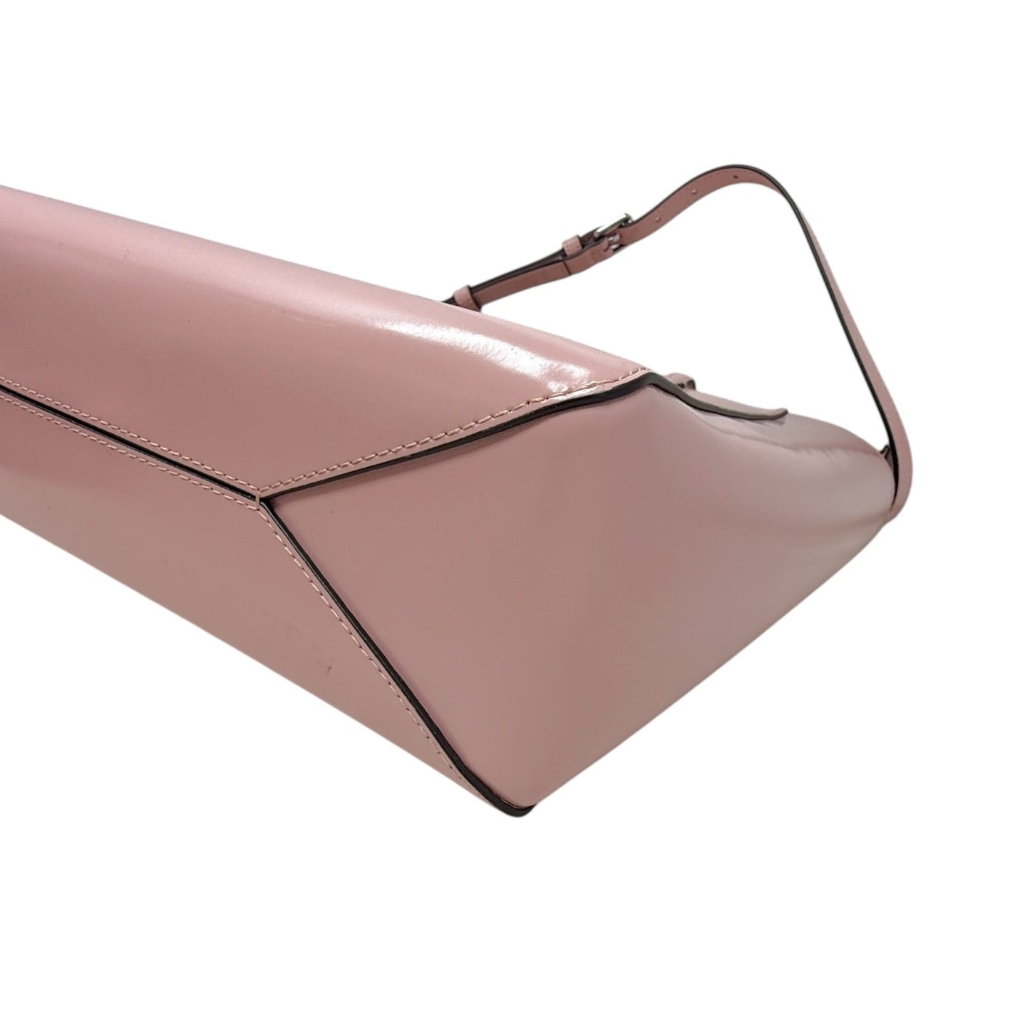 Emerson Patent Leather Tote In Clay Pink Designer By Tory Burch, Size: Medium