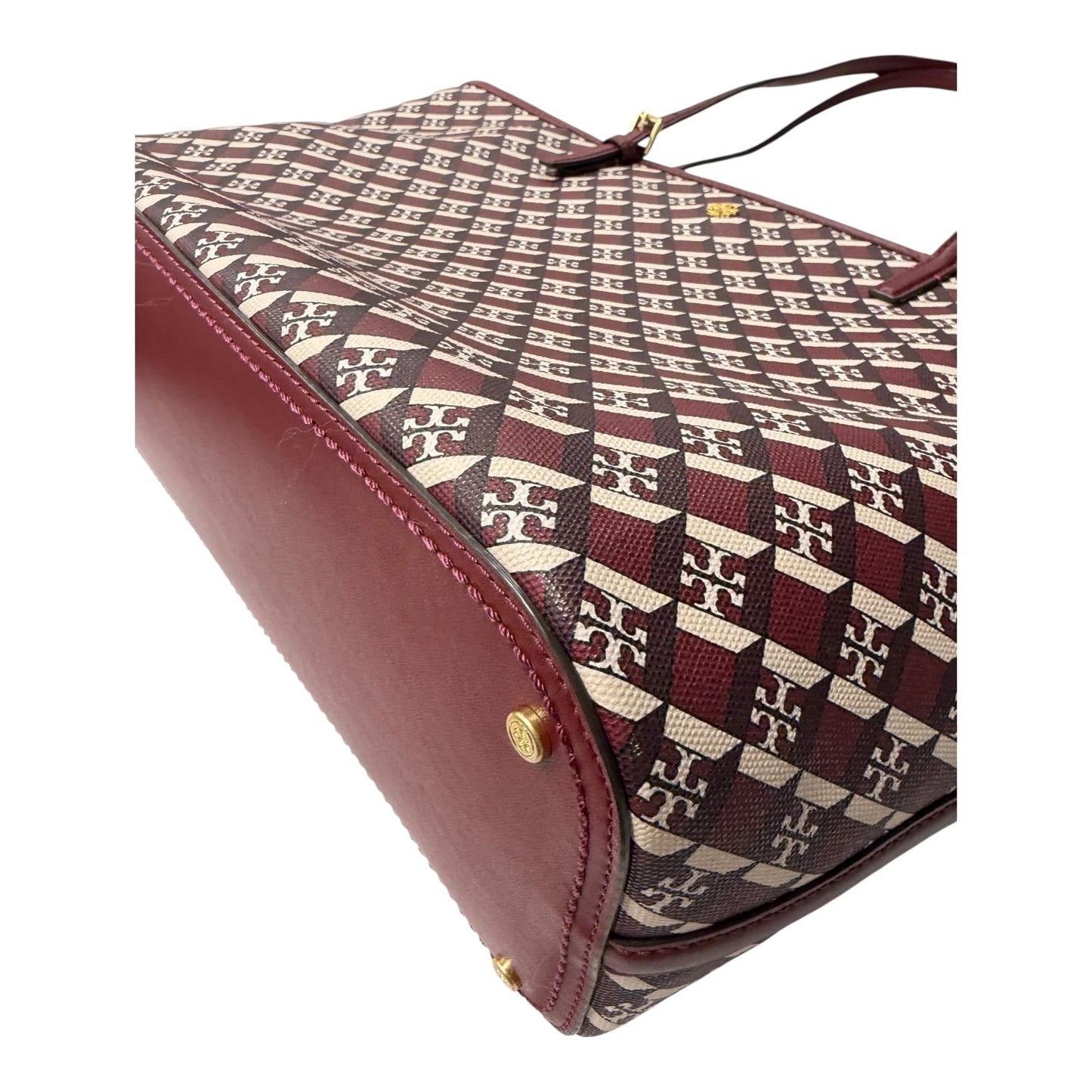 Handbag Designer By Tory Burch In Red, Size:Large