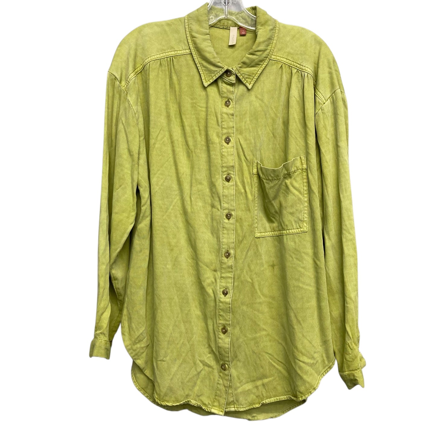 Top Ls By Pilcro In Green, Size:L