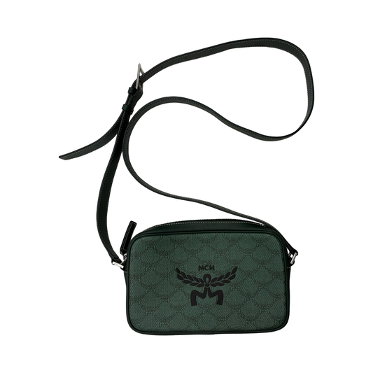 Crossbody Luxury Designer By Mcm In Green, Size:Medium