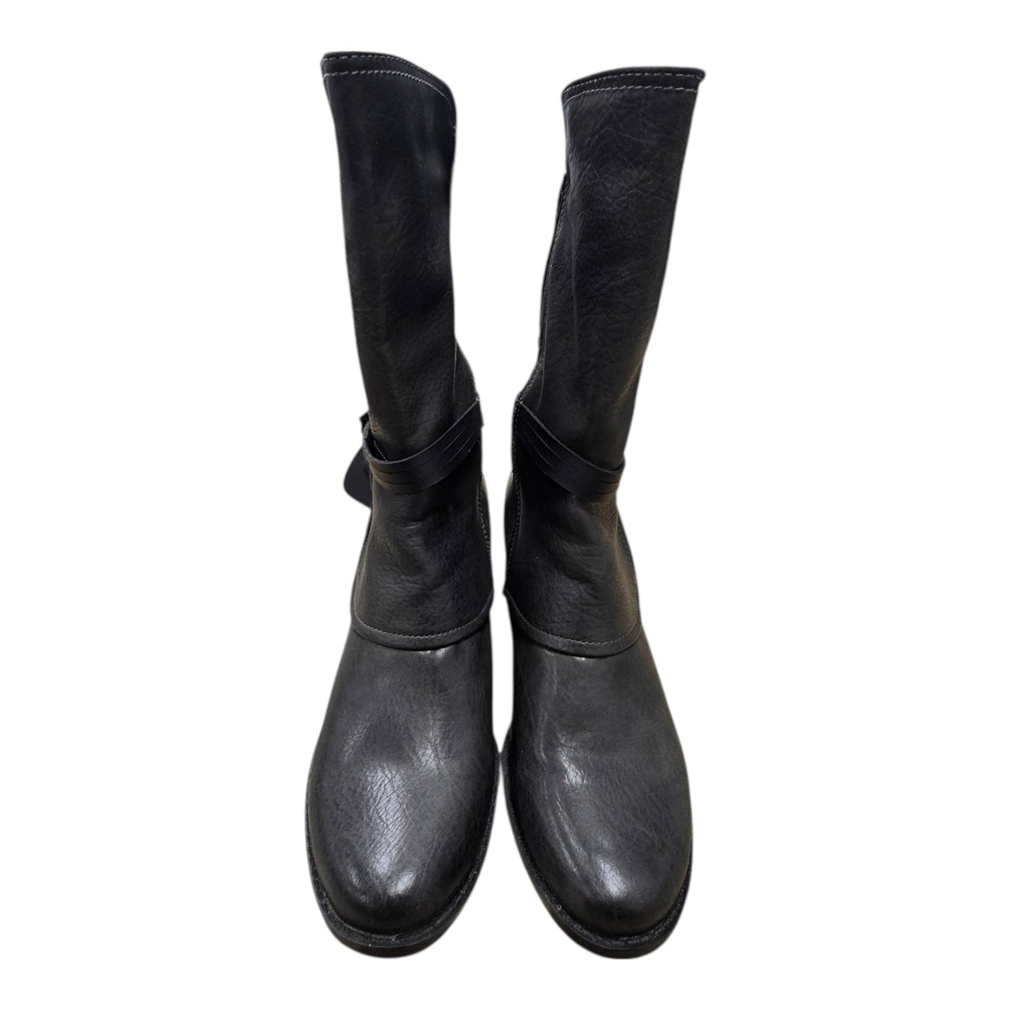 Boots Ankle Heels By Bare Traps In Grey, Size:8