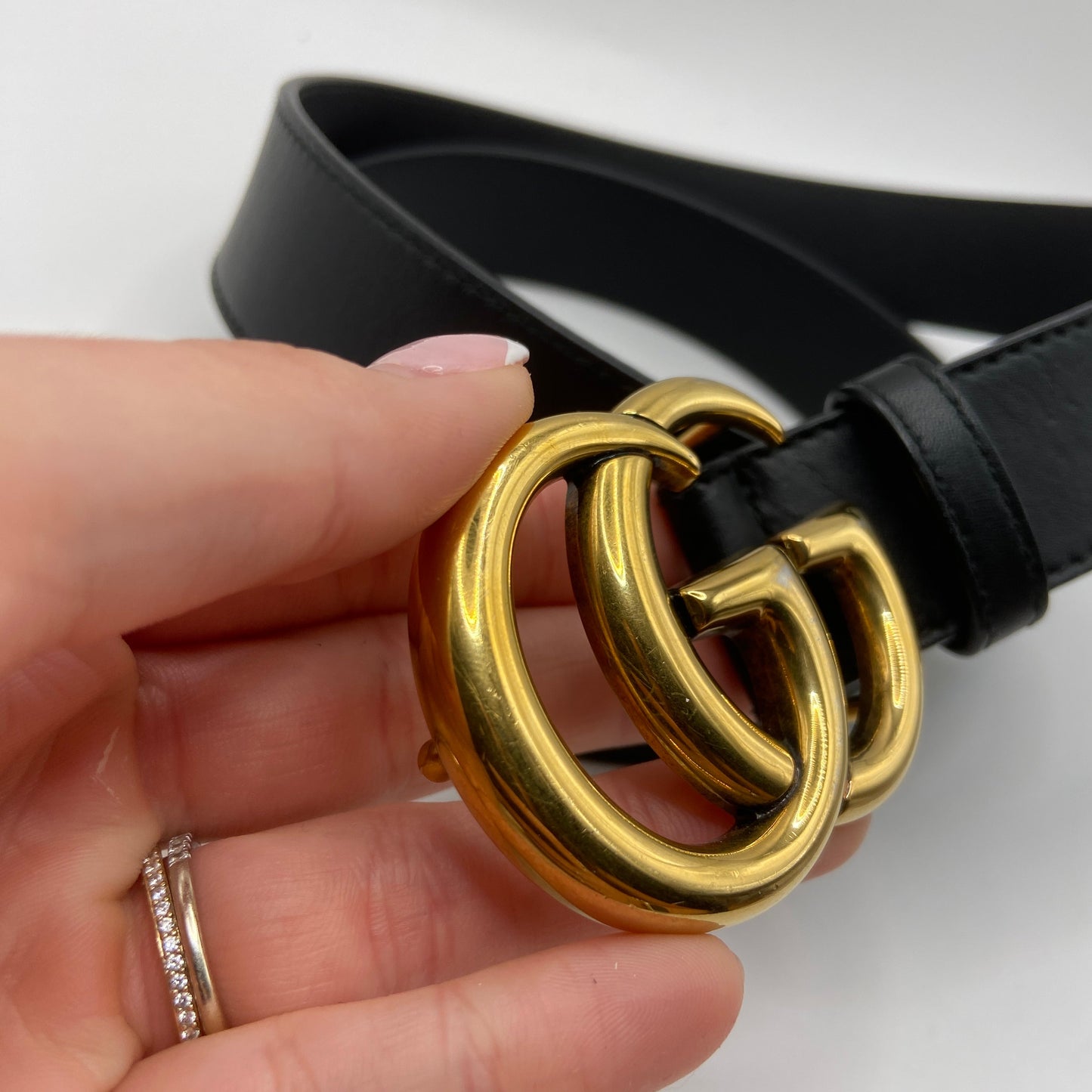 Belt Luxury Designer By Gucci, Size: