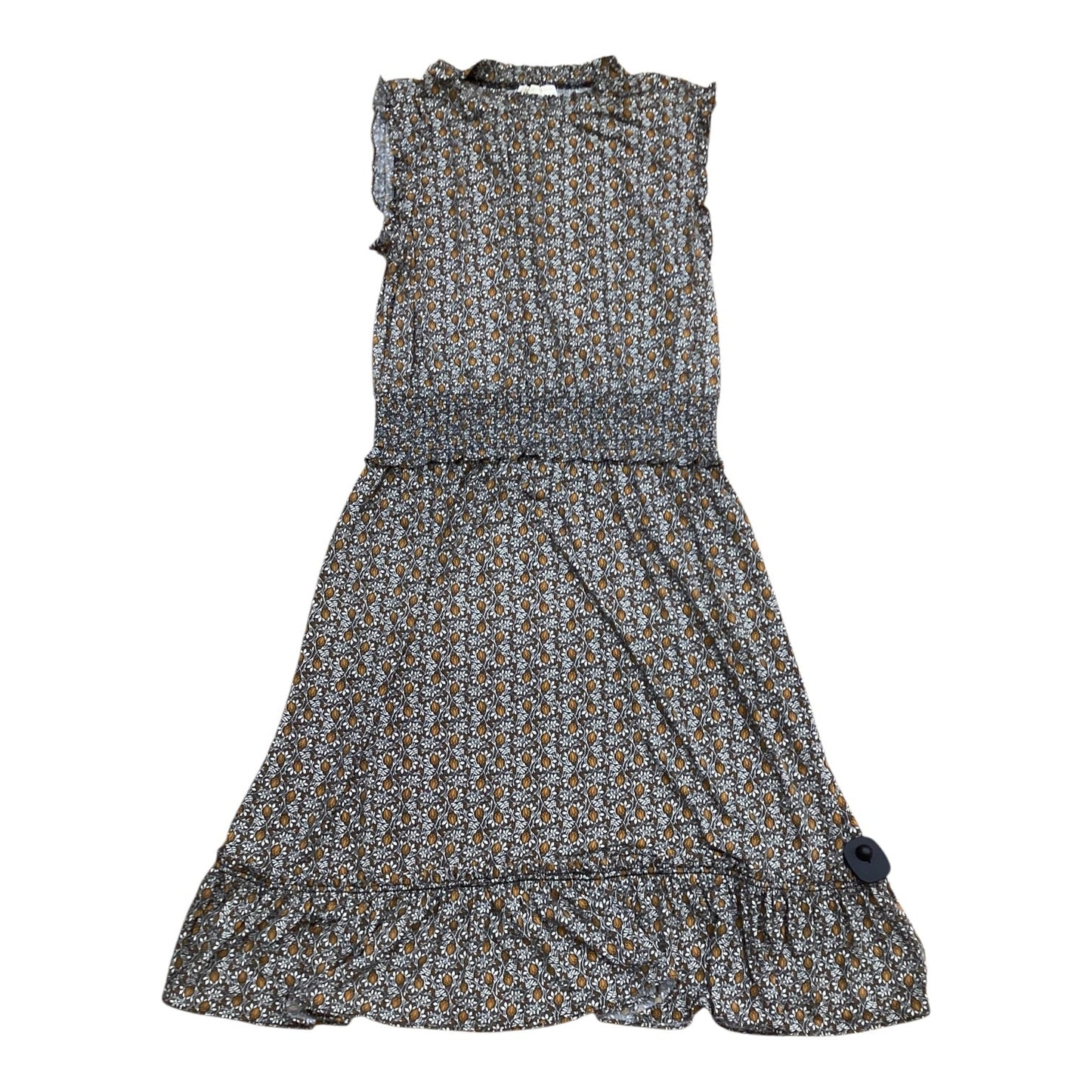 Dress Casual Midi By Michael By Michael Kors In Floral Print, Size:Xl