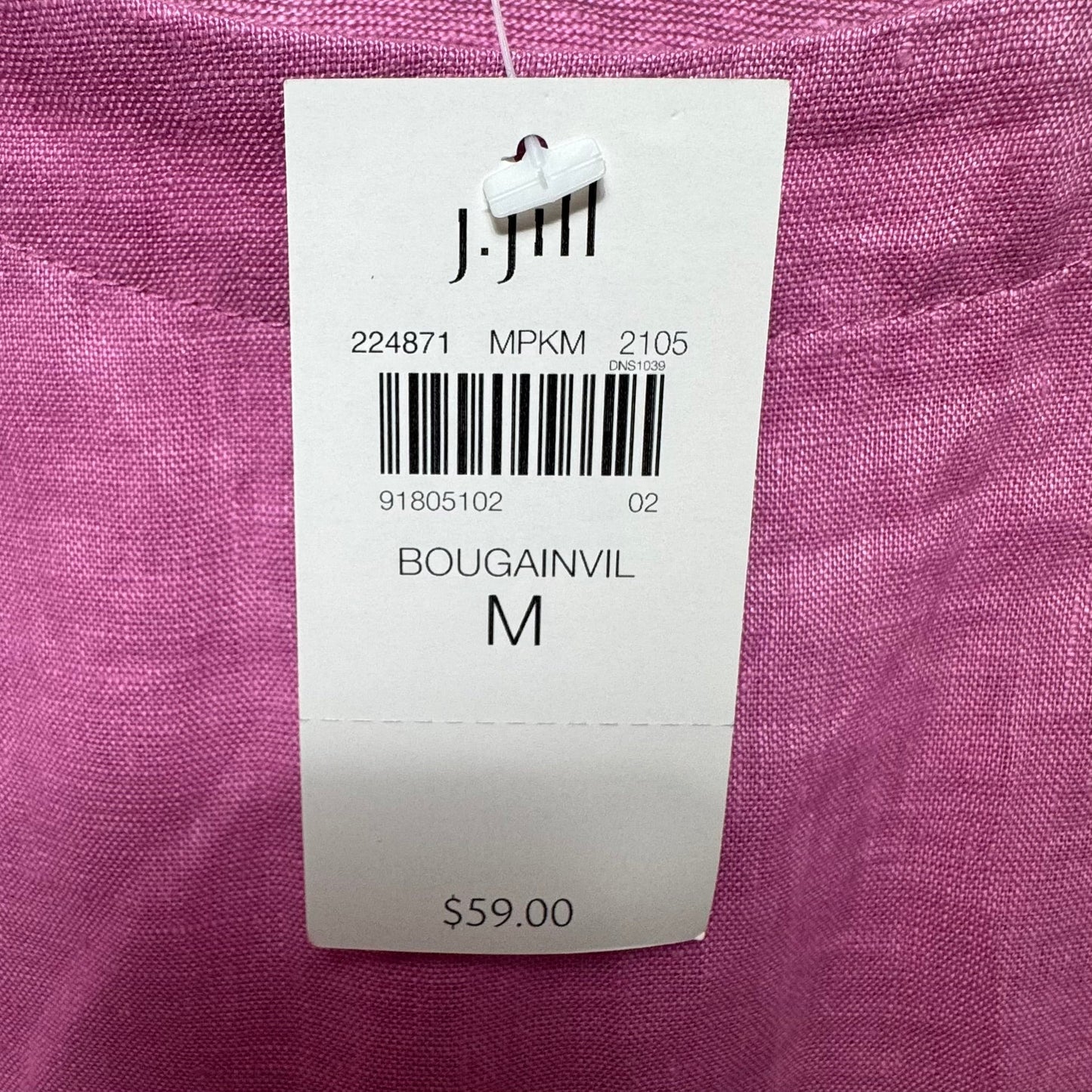 Linen Top Short Sleeve By J. Jill In Pink, Size: M