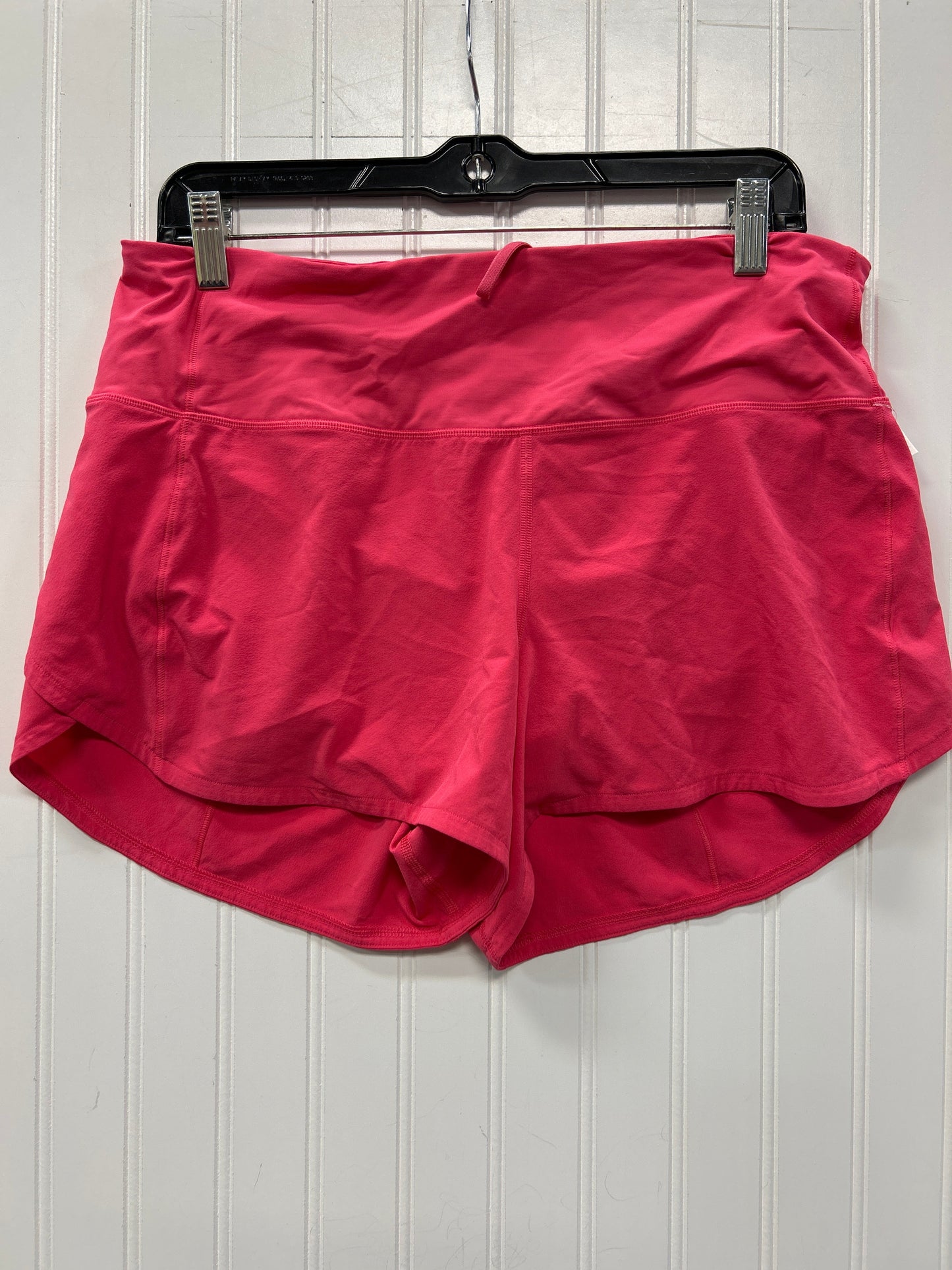 Athletic Shorts By Lululemon In Pink, Size:10