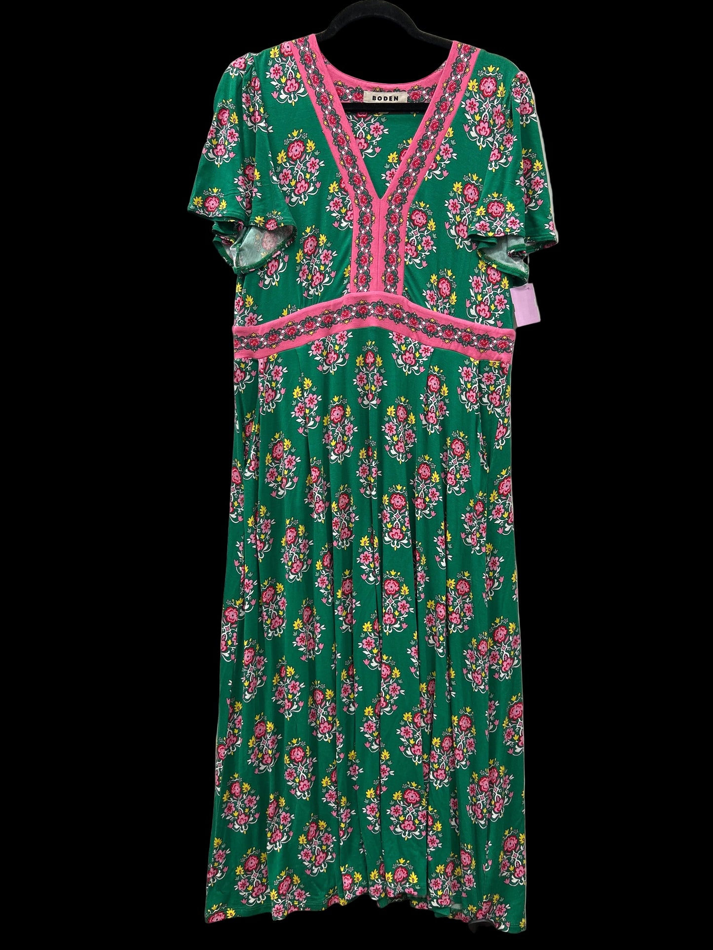 Dress Casual Maxi By Boden In Green, Size:12P
