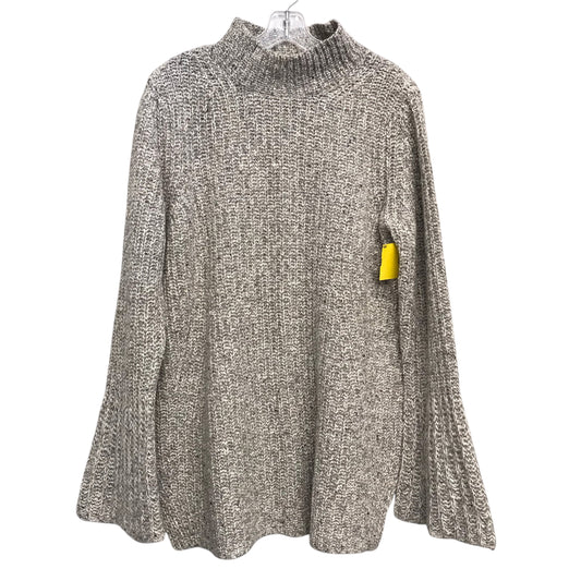 Sweater By Ann Taylor In Grey, Size:Xl