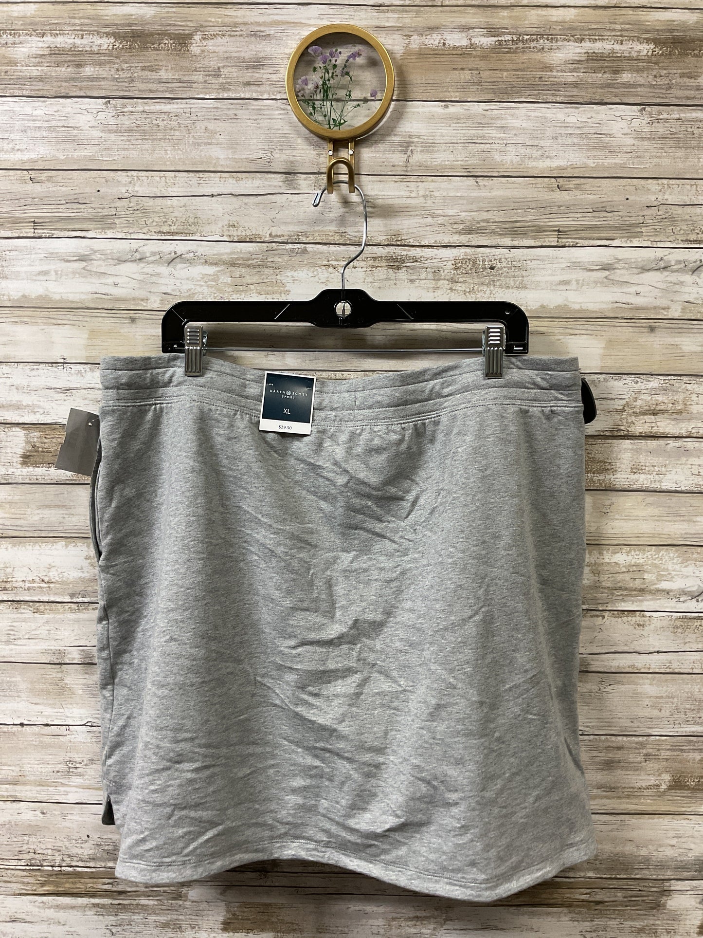 Athletic Skort By Karen Scott In Grey, Size:Xl