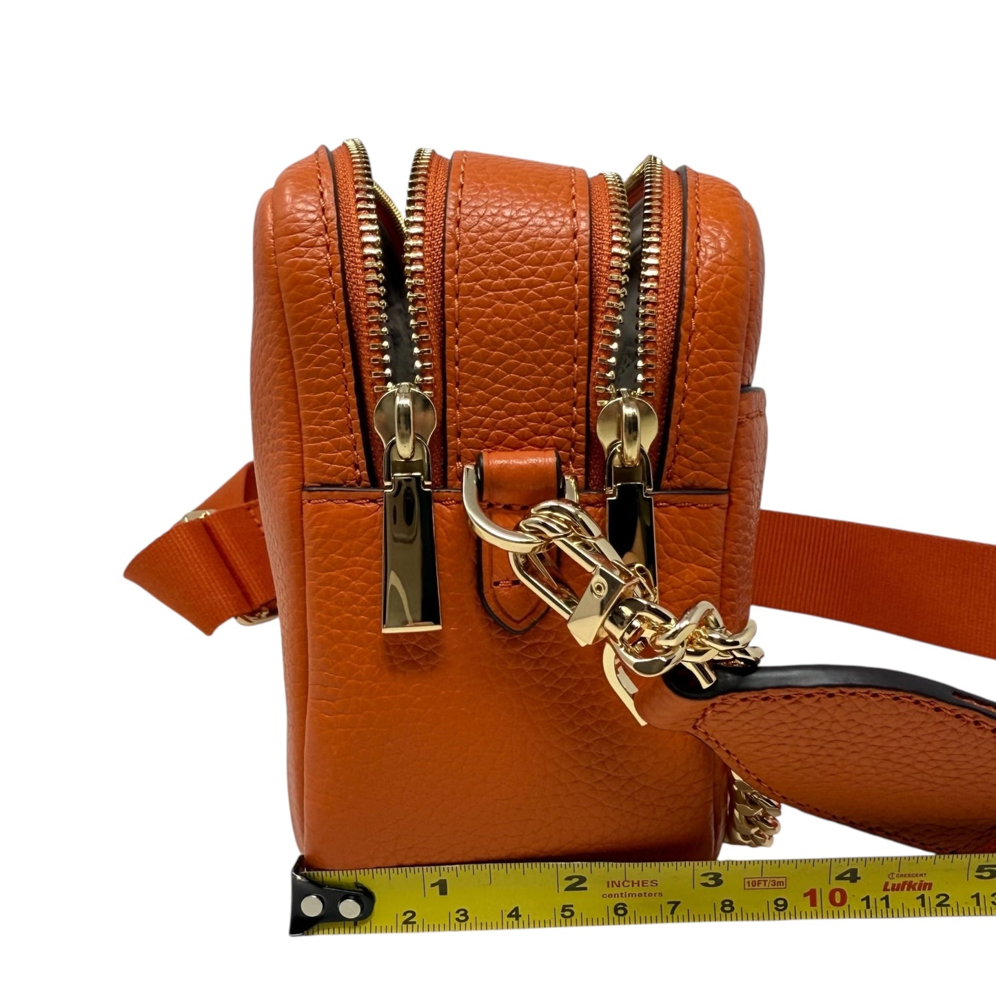 Bryant Medium Double Zip Chain Camera Crossbody Bag Designer By Michael Kors, Size: Medium