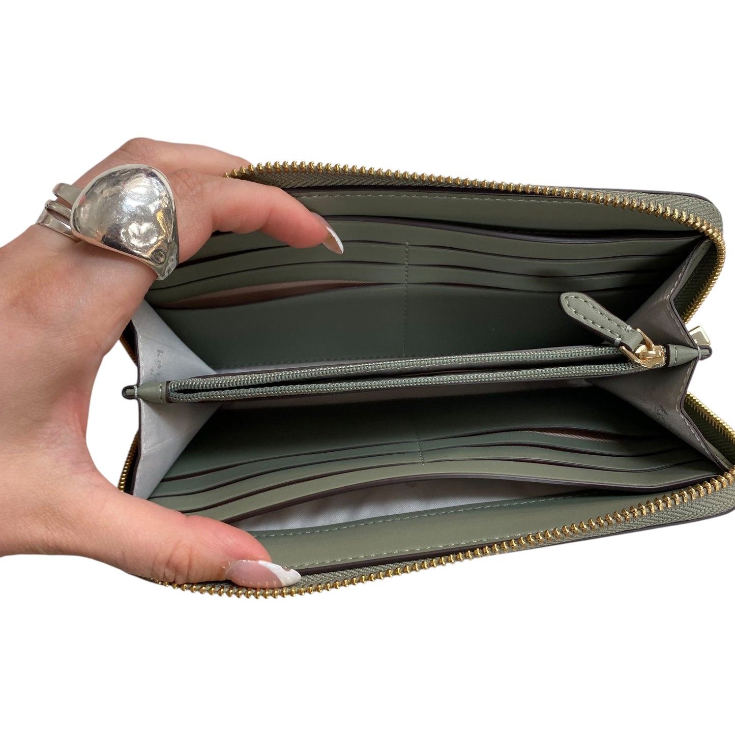 Wallet Designer By Kate Spade In Green, Size:Large